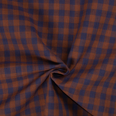 Khadi-puuvilla | Sini ruskea ruutu
